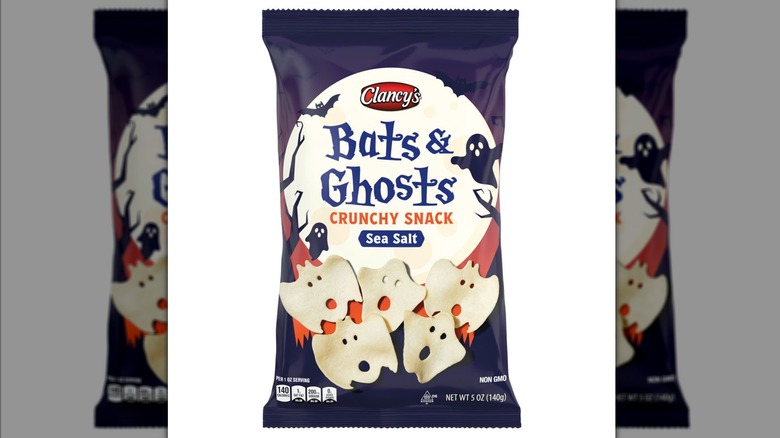 Bats and Ghosts crunchy snack photographed.