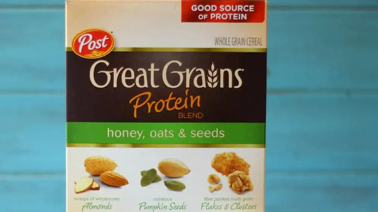 Box of Post Great Grains cereal