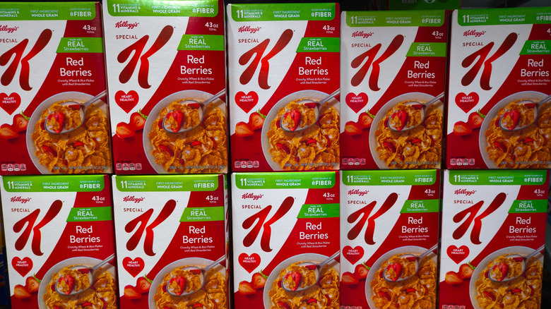 Boxes of Special K Red Berries.