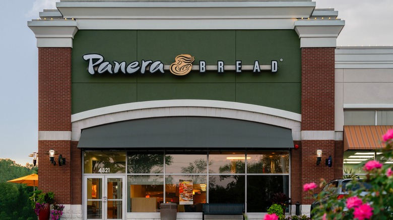 The exterior of Panera Bread
