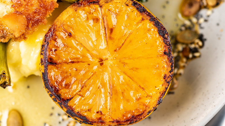 grilled lemon