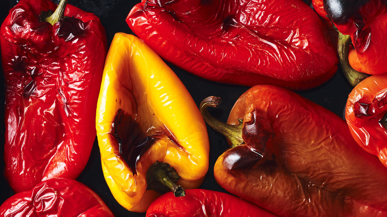 Roasted bell peppers