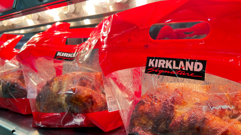 rotisserie chickens in moist packages
