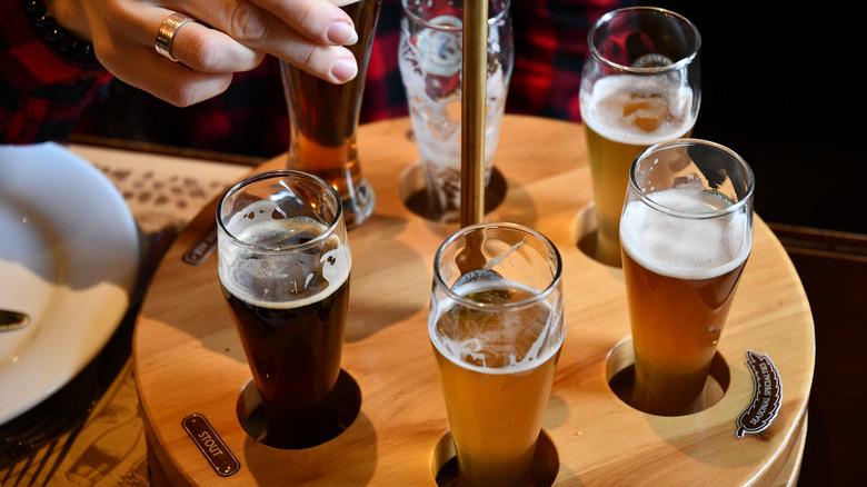 flight of beer