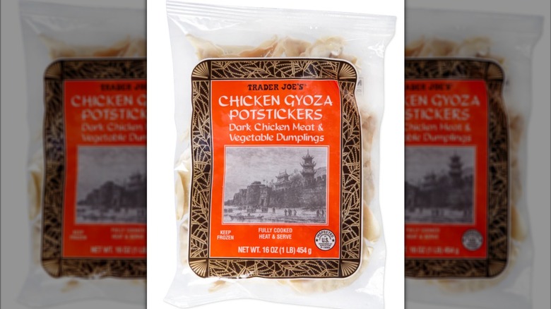 Bag of Trader Joe's chicken gyoza potstickers
