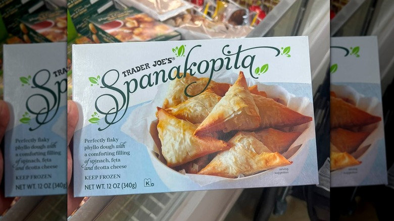 Trader Joe's Greek spanakopita packaging