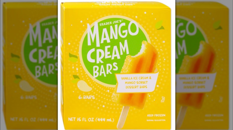 Box of Trader Joe's mango cream bars