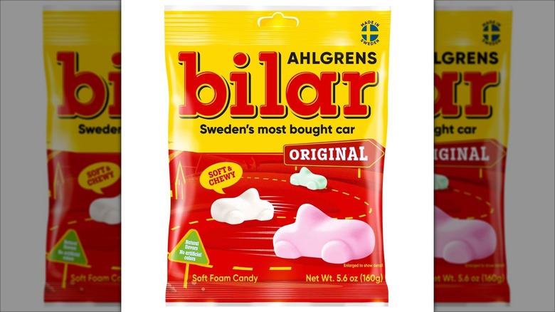 A bag of Bilar Original Candy.
