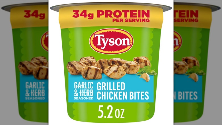 Tyson Protein Cups Garlic & Herb Chicken Bites.