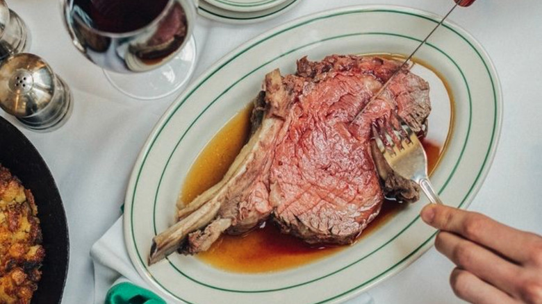 steak bone knife fork