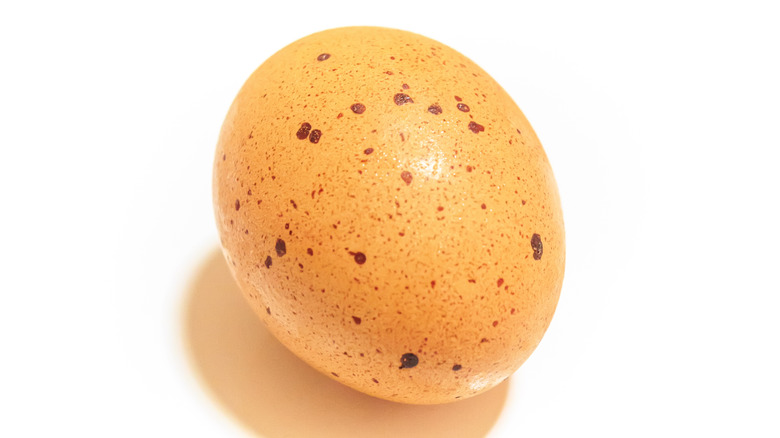 Eggs with calcium deposits