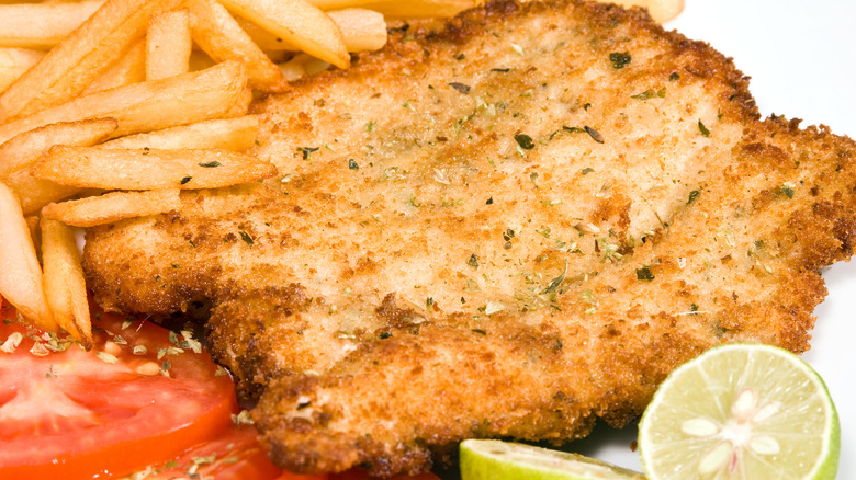 breaded schnitzel
