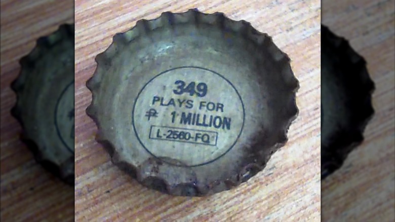 A 349 bottle cap from Pepsi's Number Fever scandal.