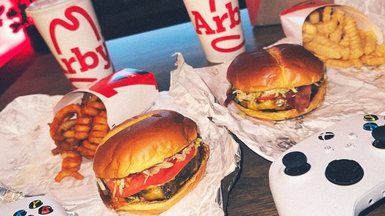 The two wagyu burgers from Arby's.