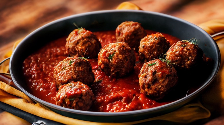 Meatballs with tomato sauce