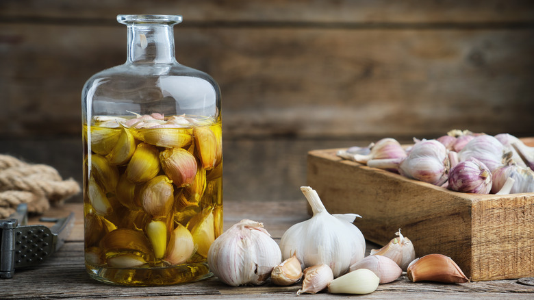 Garlic infused oil