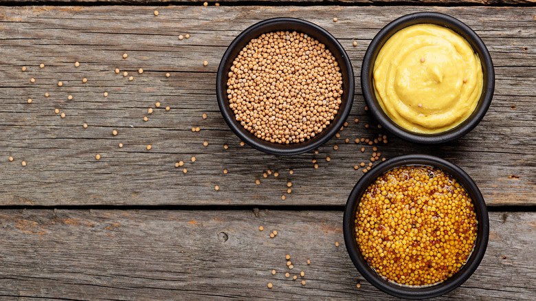 Dijon and whole grain mustard