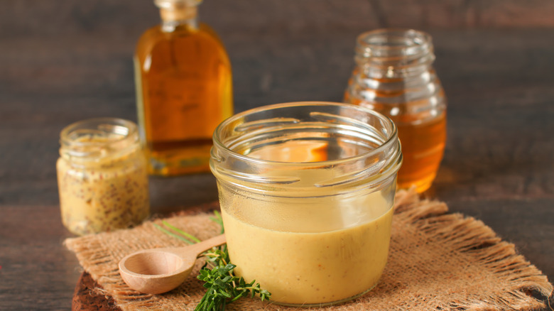 Mustard vinaigrette with fresh thyme