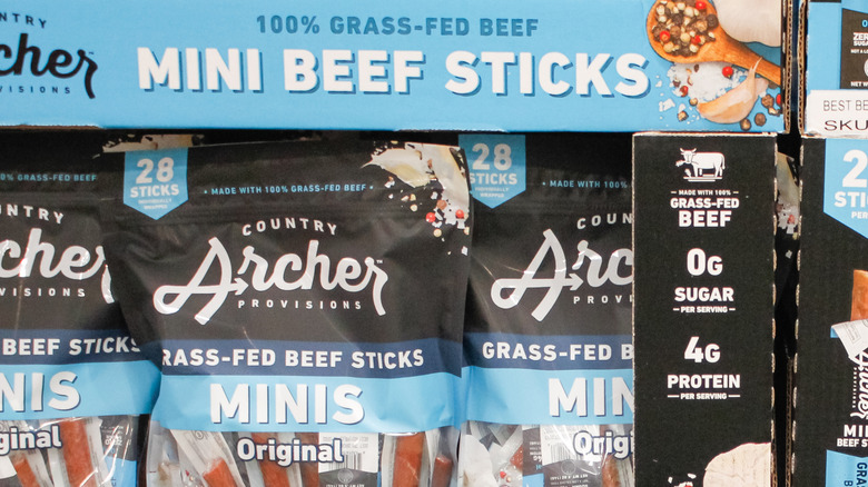 Country Archer Grass-Fed Beef Sticks bags