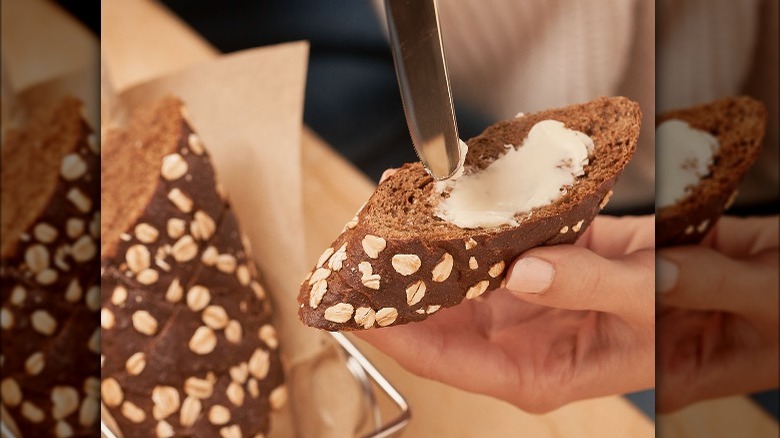 Cheesecake Factory brown bread with butter