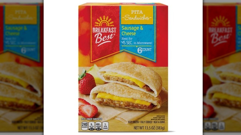 Box of Breakfast Best Sausage & Cheese Pita Sandwiches