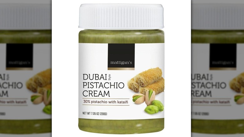 Jar of Mattigan's Dubai Style Pistachio Cream