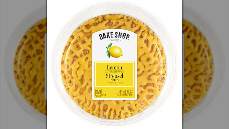 A package of Bake Shop's Lemon Streusel cake from Aldi