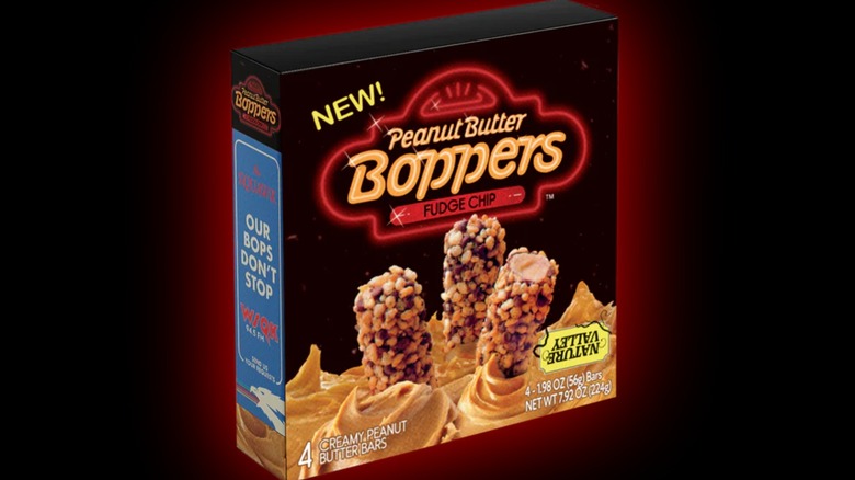 Peanut Butter Boppers box of the snacks