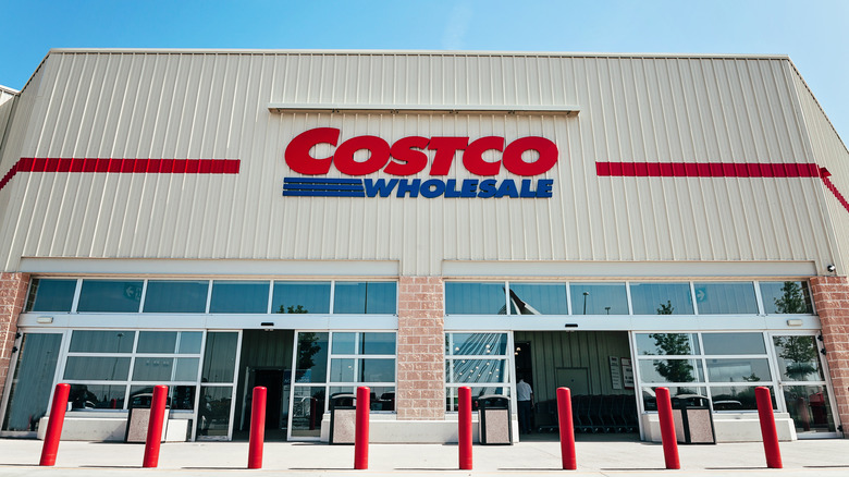 The exterior of Costco