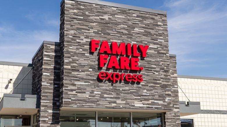 The exterior of Family Fare