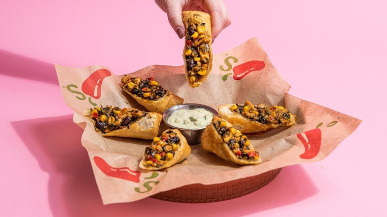 A serving of Southwestern Egg Rolls from Chili's.