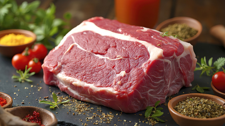 A pork butt, the best cut for pork stew