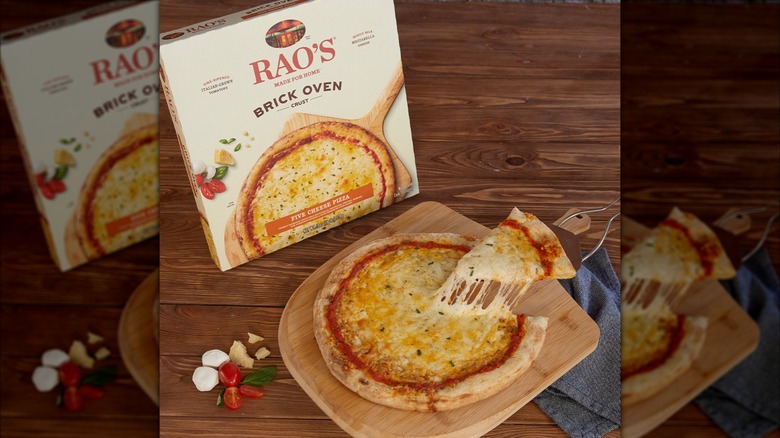 Rao's Brick Oven Crust Five Cheese Pizza and box