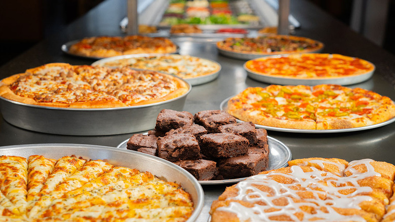 Mazzio's all-you-can-eat pizza, salad, and dessert buffet