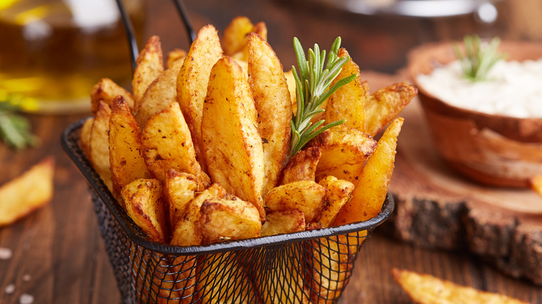 basket of steak fries