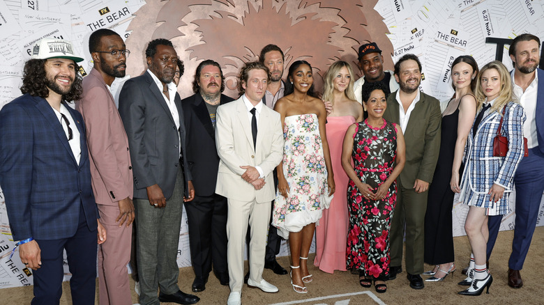 The cast of The Bear assembles at an event