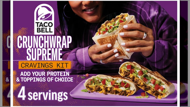 A Taco Bell Crunchwrap Supreme Cravings Kit.