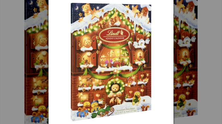 A Lindt Chocolate Candy Holiday Bear Advent Calendar﻿