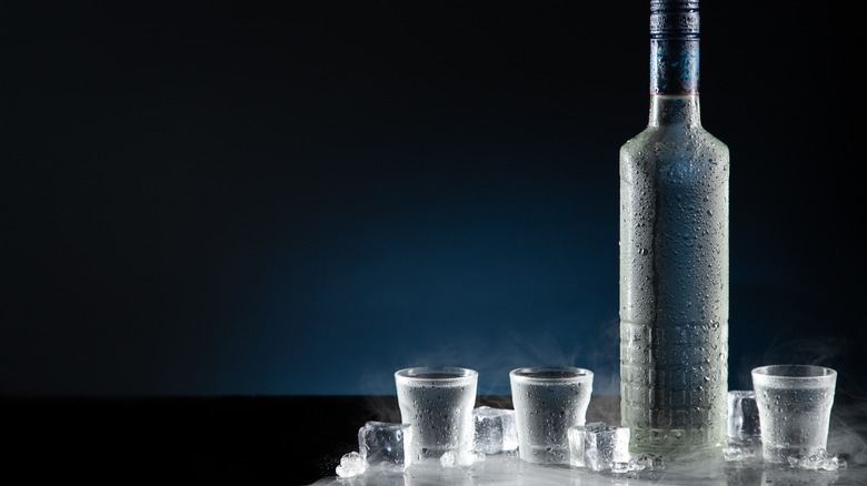 bottle of vodka