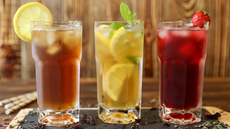 Assorted iced teas