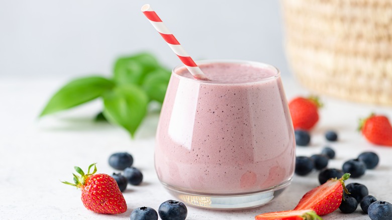 smoothie in a glass