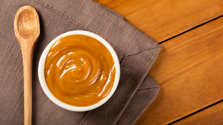 dulce de leche in bowl