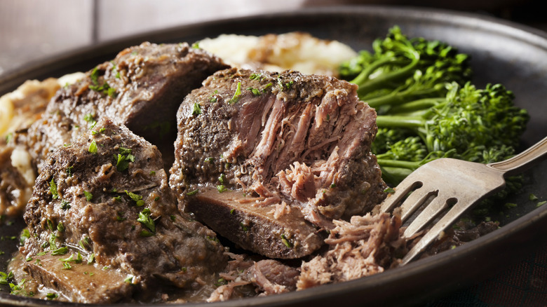 braised beef with broccolini