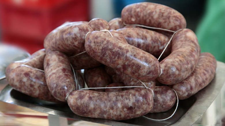 stack of italian sausage