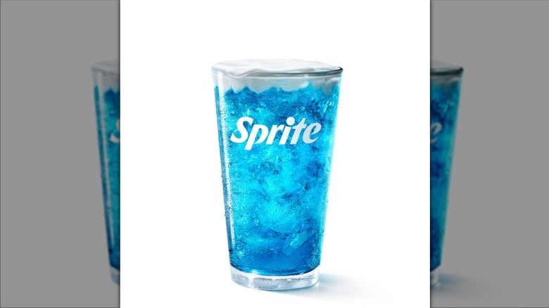 A cup of Sprite Berry Blast from McDonald's