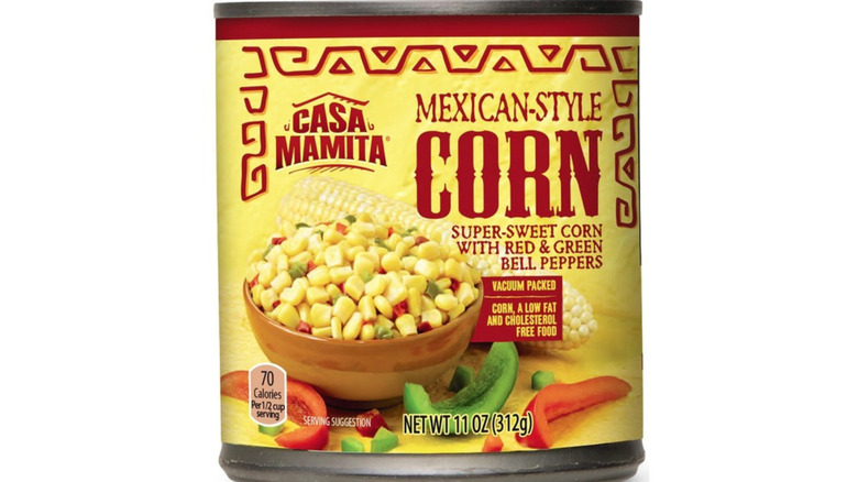 Can of Casa Mamita Mexican-Style Corn