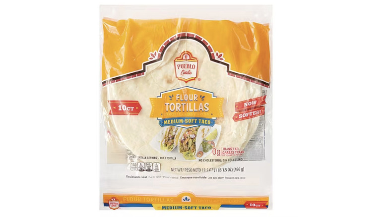 Package of Pueblo Lindo Flour Tortillas