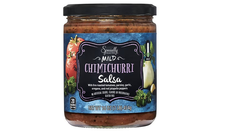 Jar of Specially Selected Chimichurri Salsa.