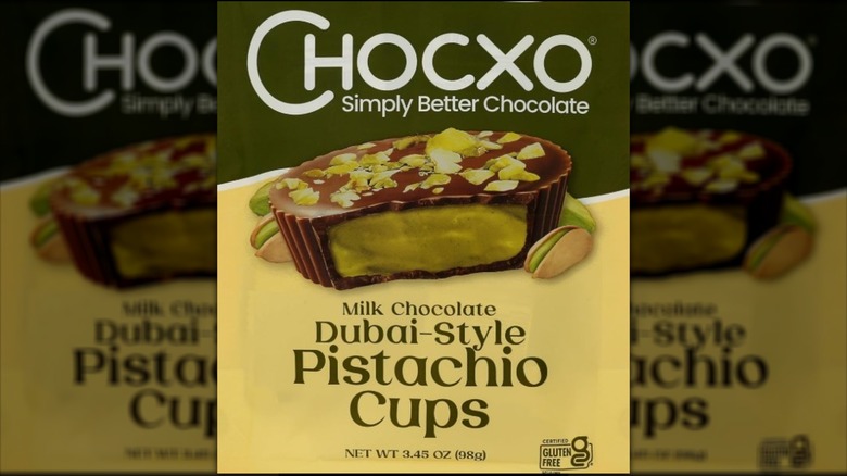 Chocxo Organic Dubai Style Pistachio Cups package