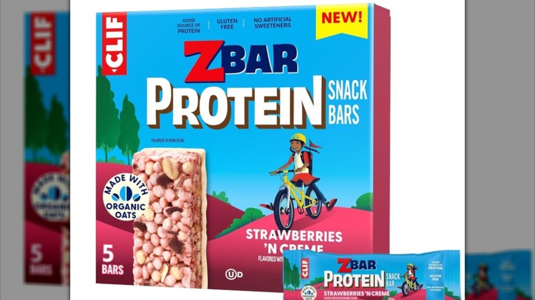 Zbar Protein Strawberries 'N Creme Snack Bars package